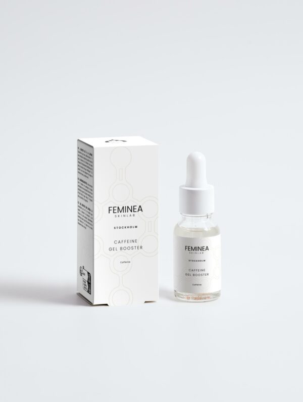 Feminea Caffeine Gel Booster, Box, Bottle