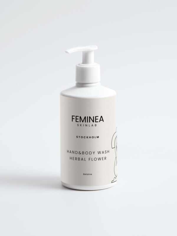 Feminea Hand & Body Wash - Herbal Flower, Bottle